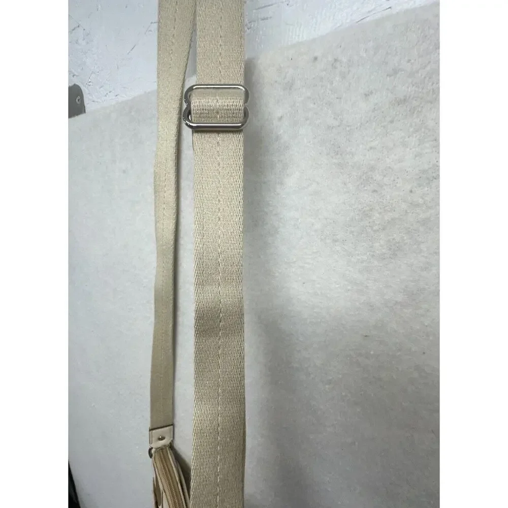 COACH‎ SWING PACK SIGNATURE STRIPE CROSSBODY WHITE KHAKI - Picture 5 of 12